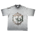SAINT VANITY ARTISTIC THORNS WASHED GREY VINTAGE T‑SHIRT