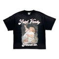 Saint Vanity Flower Girl Graphic Tee – Black