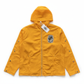 SAINT VANITY Embroidered Zip‑Up Yellow Hooded Nylon Jacket
