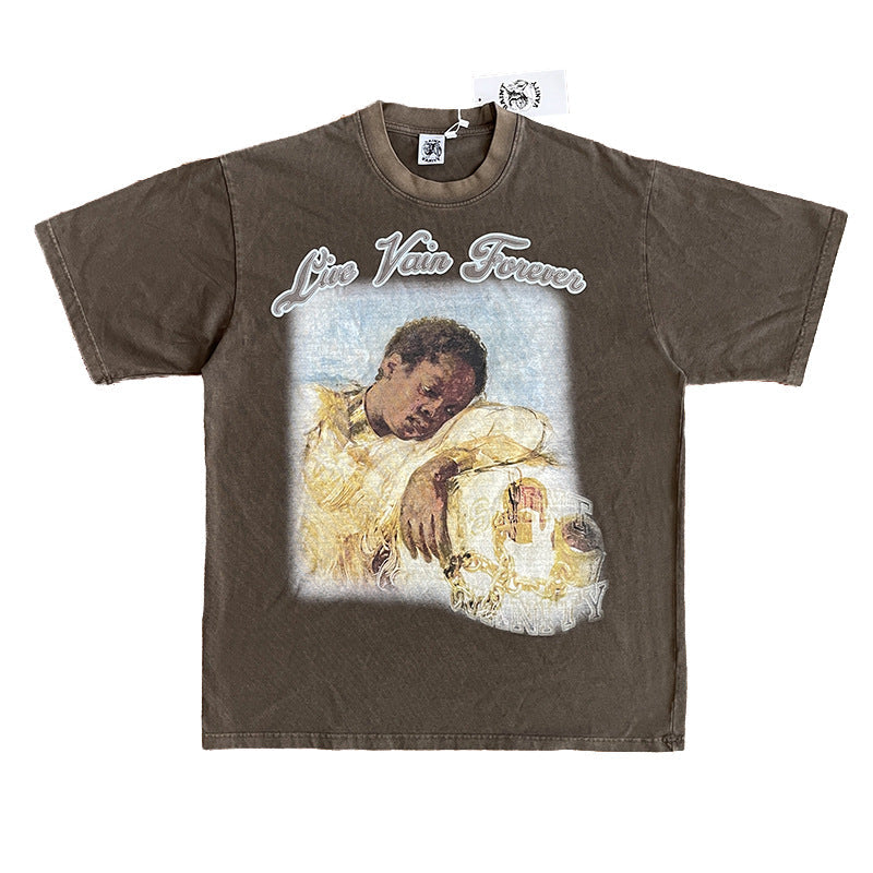 Saint Vanity Live Vain Forever Art Print Vintage Short Sleeve T-Shirt